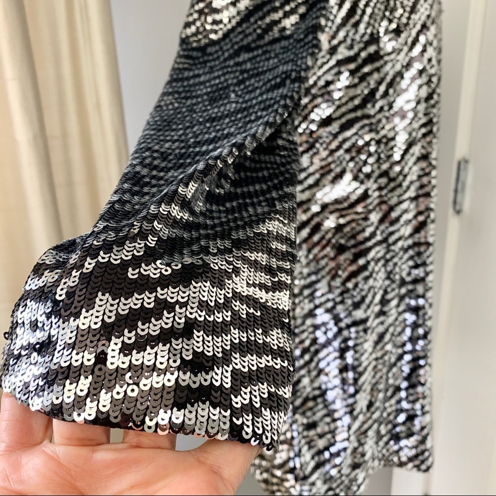 H&M black and silver sequin dress - Picture 4 of 6